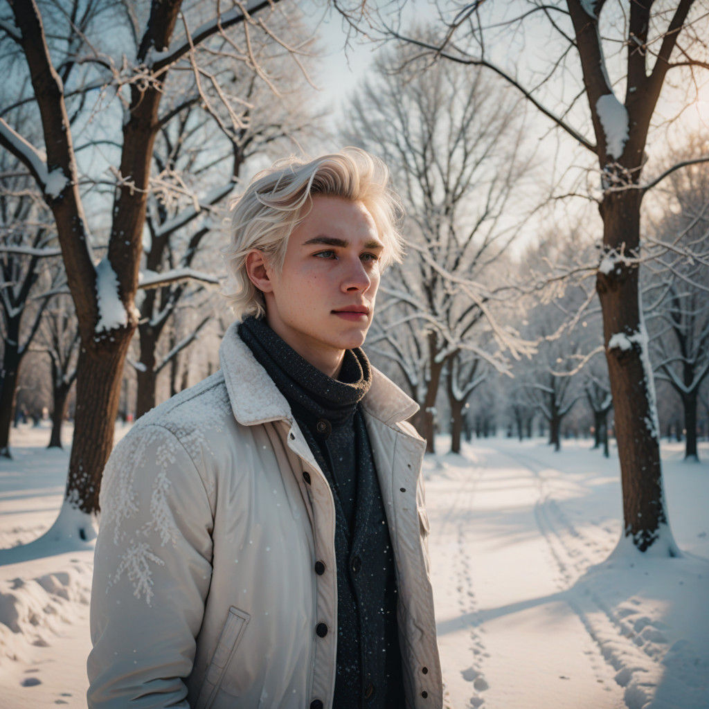 Beautiful Lad in White 241215E