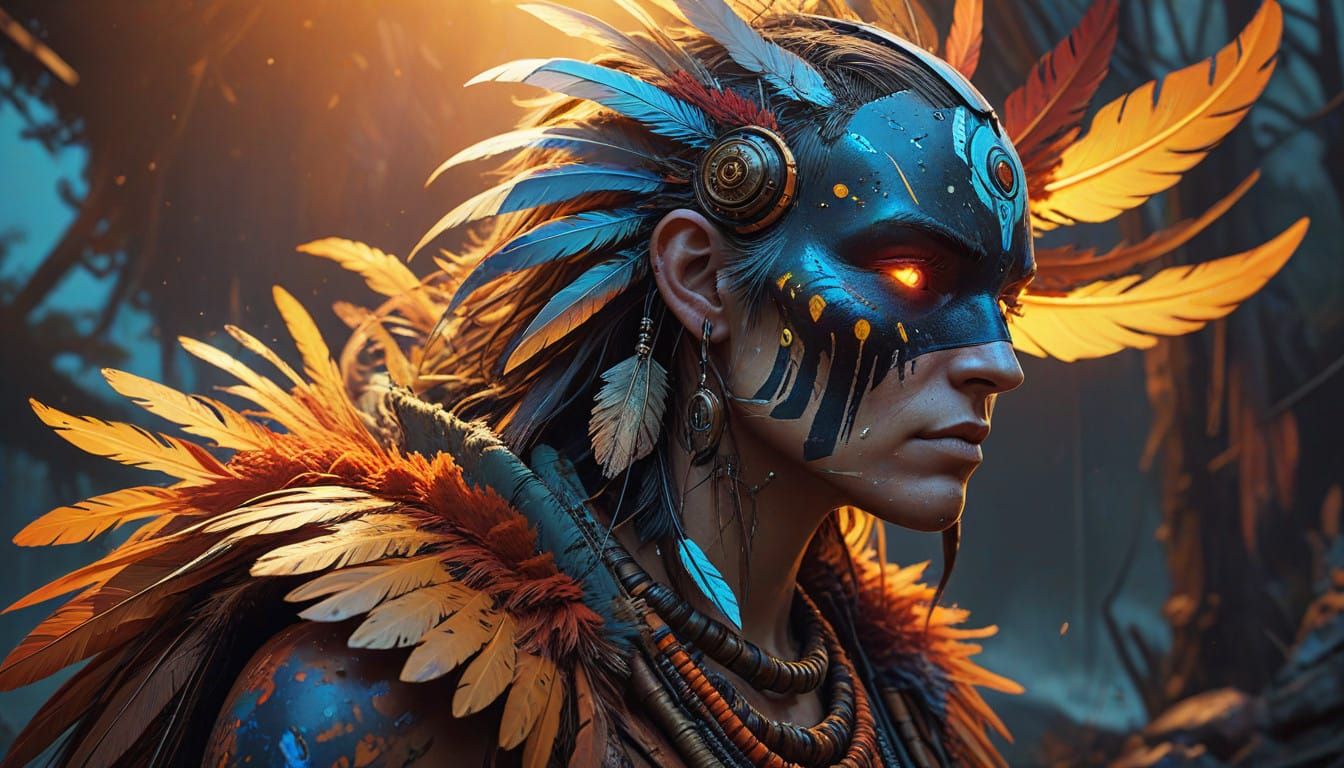 Surreal Voodoo Spirit in Hyperrealistic Splash Art Style