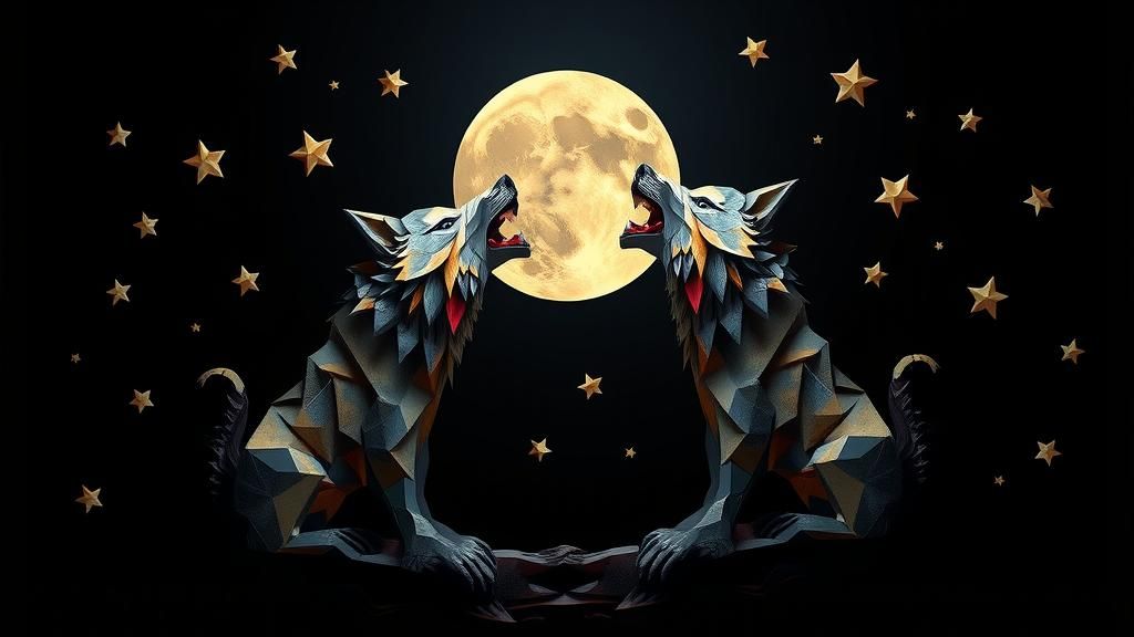 Gordon Shumway and Werewolf Pack in Origami Style