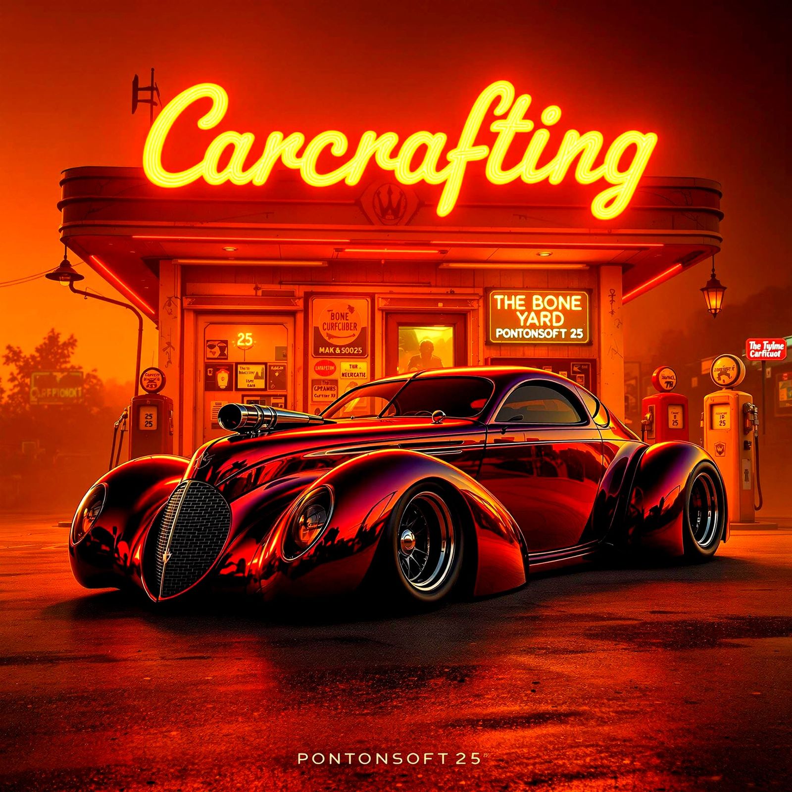 Cyberpunk Maserati: Art Nouveau-Inspired Automotive Futurism