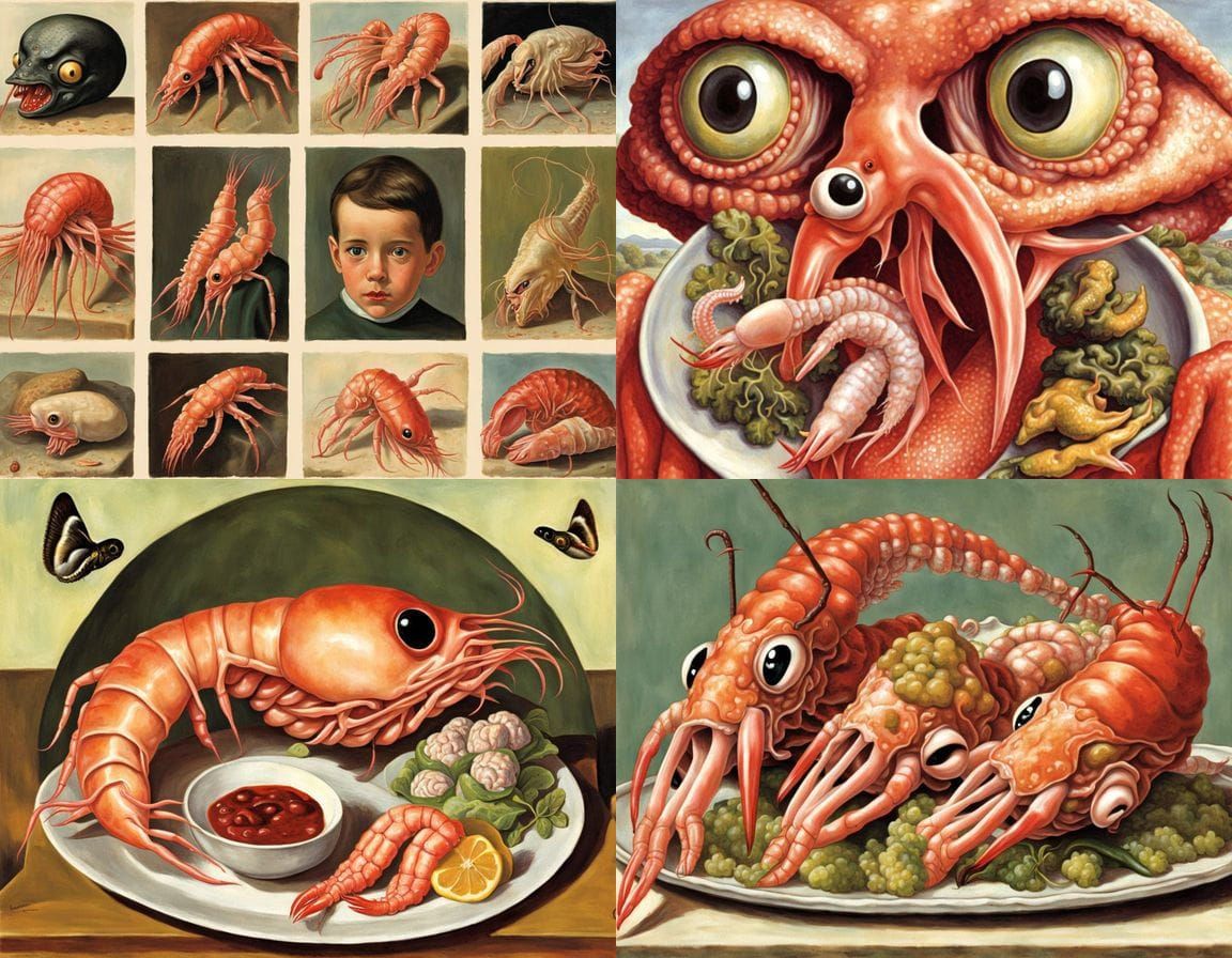 Steampunk Calamari-Human Hybrid in Victorian Horror Style