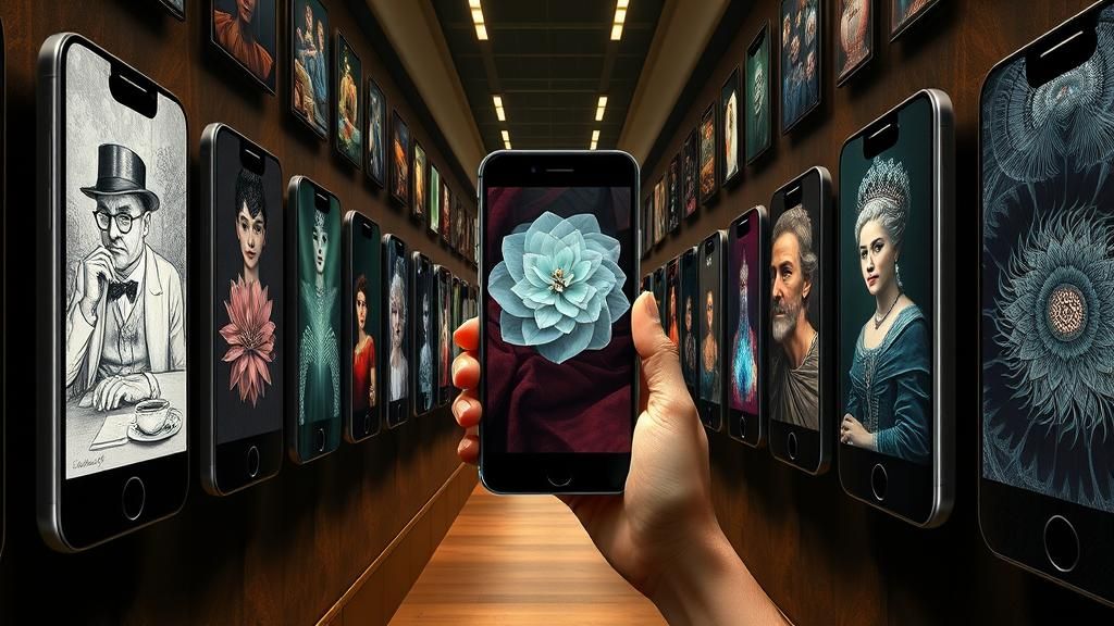 iPhone Art Museum Inspired by Escher and Ryden