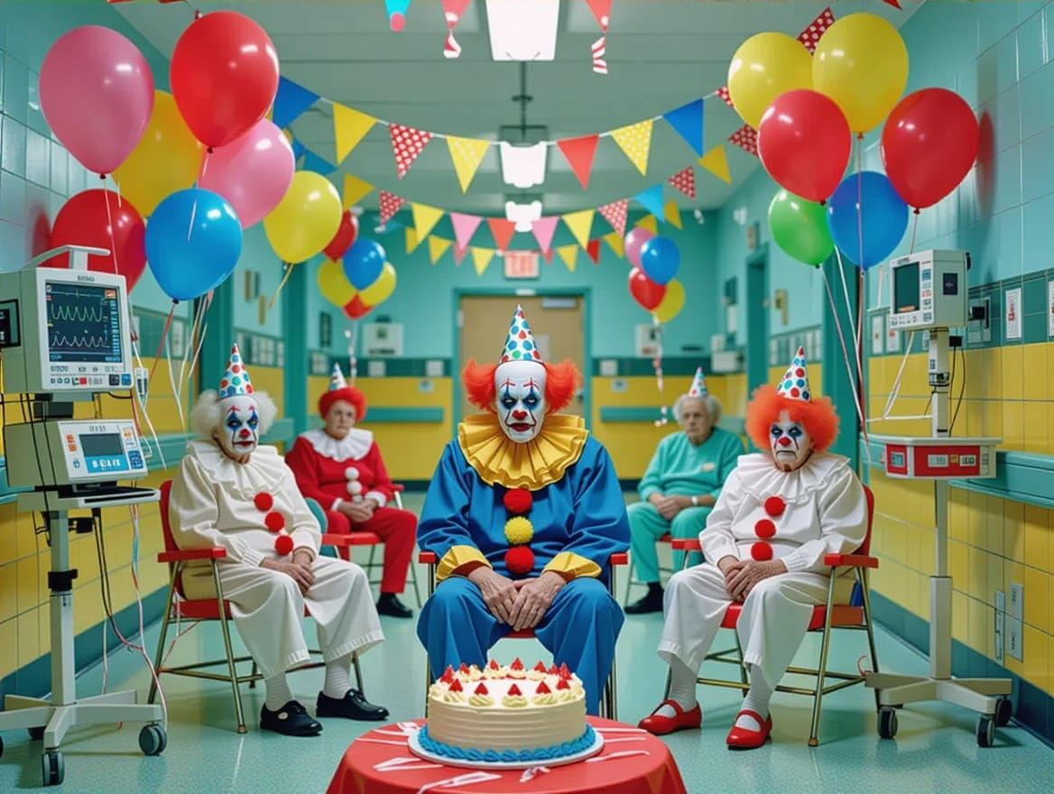 Disturbing Carnival in Decaying Hospital Ward
