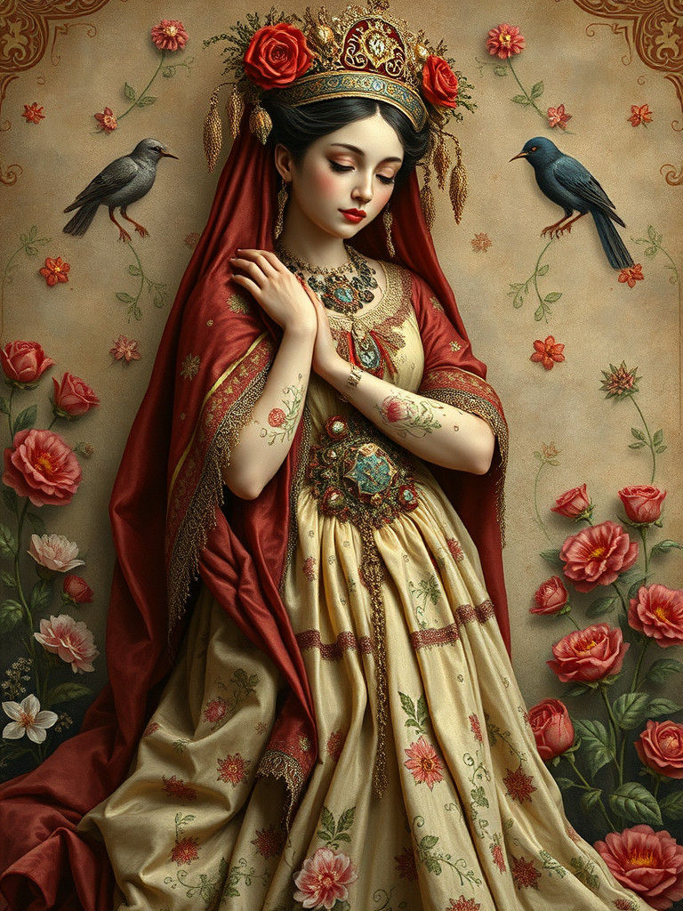 Allomancy in Trash Polka Style with Exotic Background