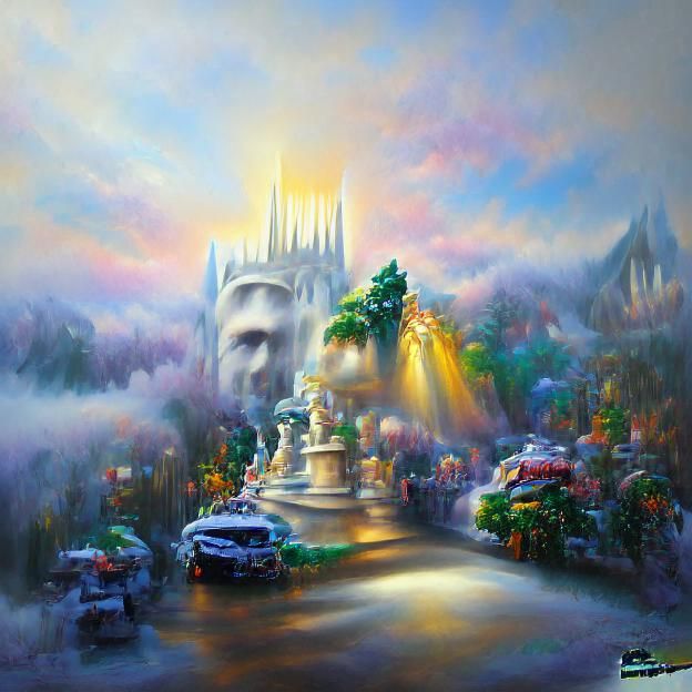 King of Nothing in Ethereal Acrylic Art