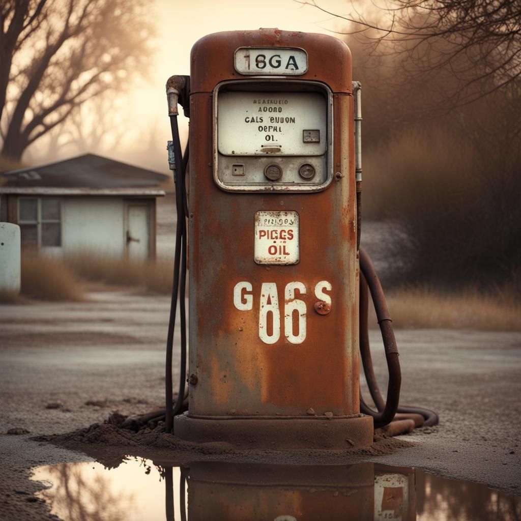 Abandoned gas station