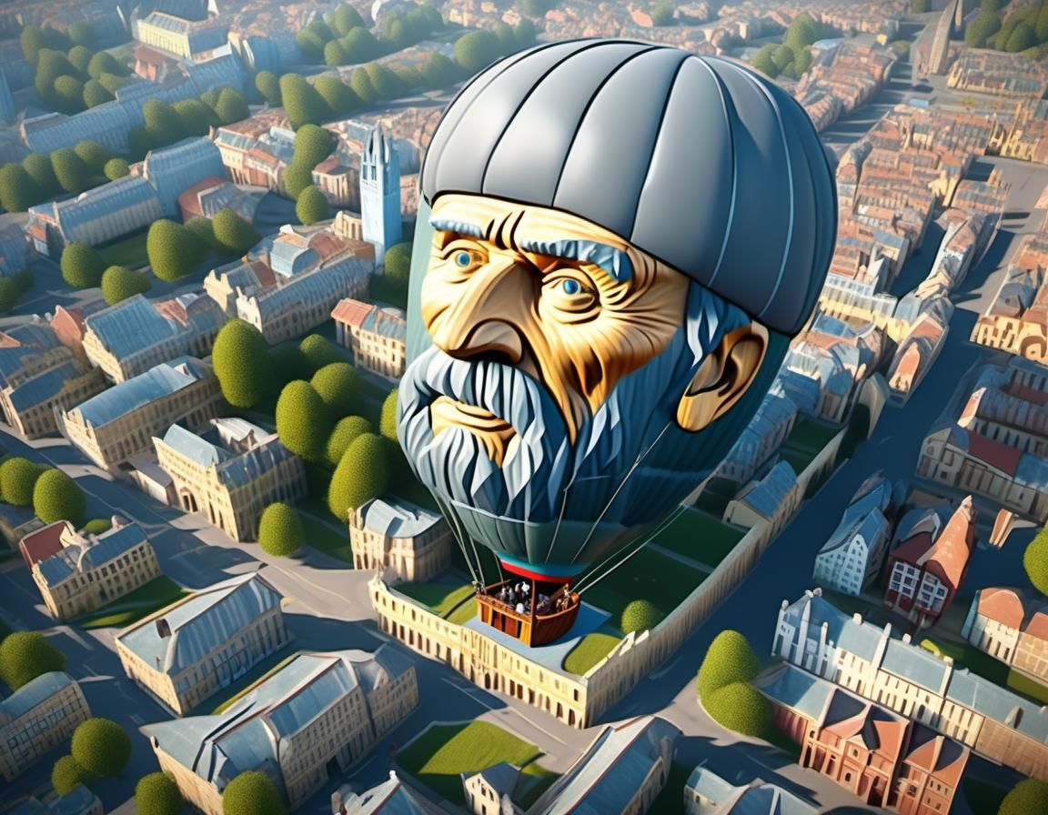 Van Gogh Hot Air Balloon Concept Art