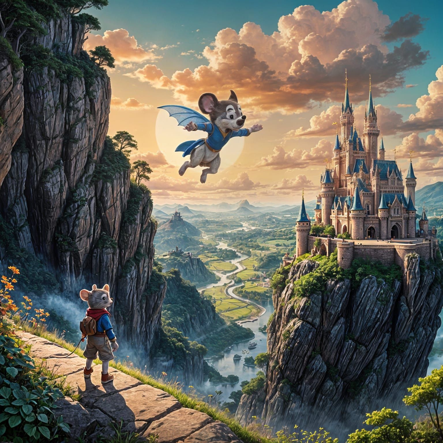 Mighty Mouse in Cinematic Flight