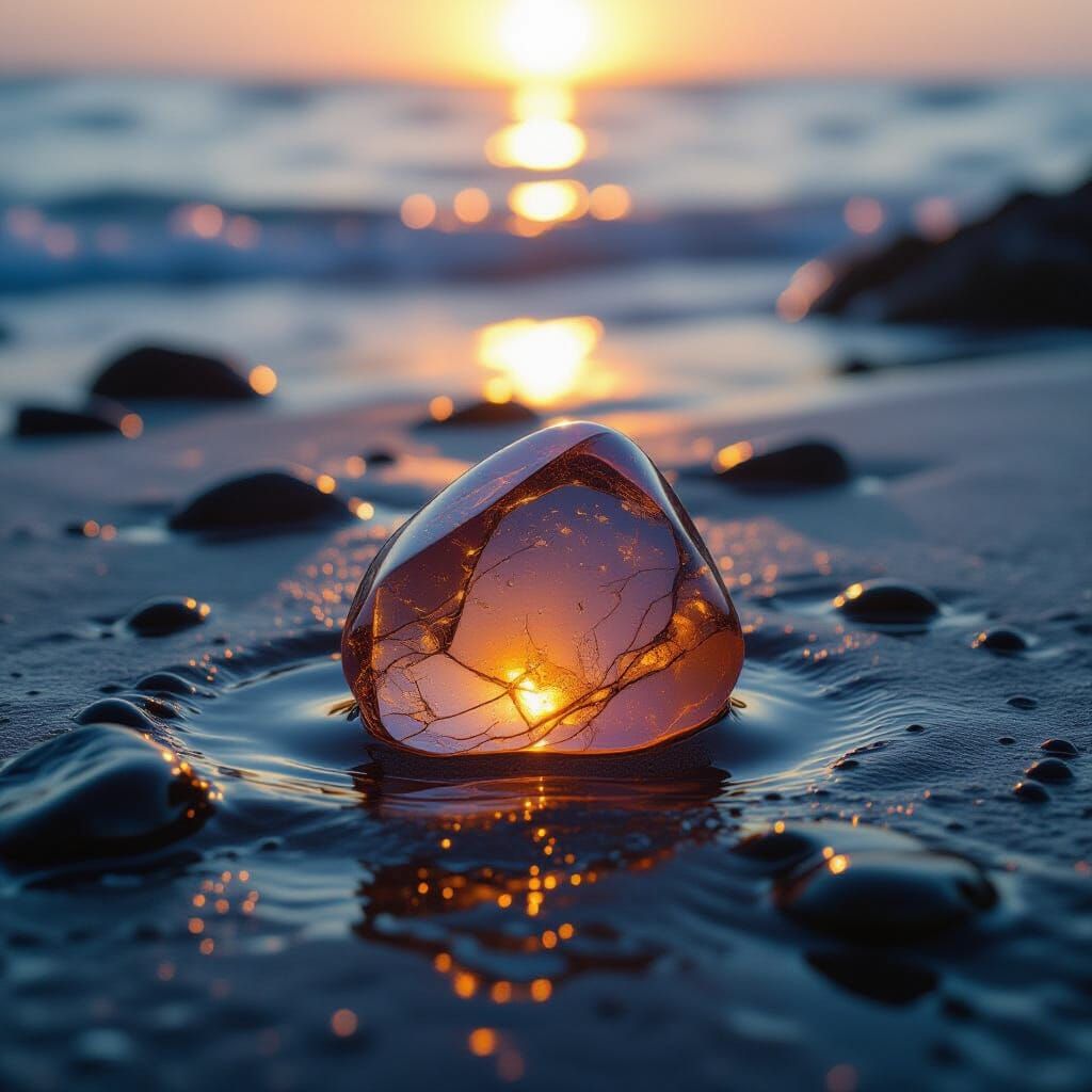 Moonstone Rocks Glisten: A Cinematic Still Life
