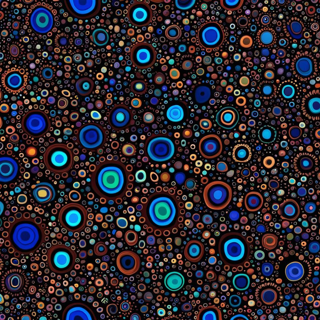 Seamless Chromostereoptic Shapes Pattern in 3D