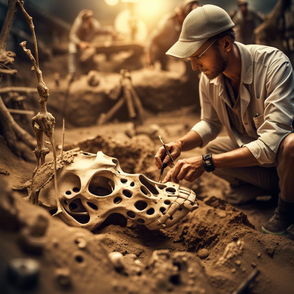 Archaeologist Unearths Ancient Giraffe Skeleton