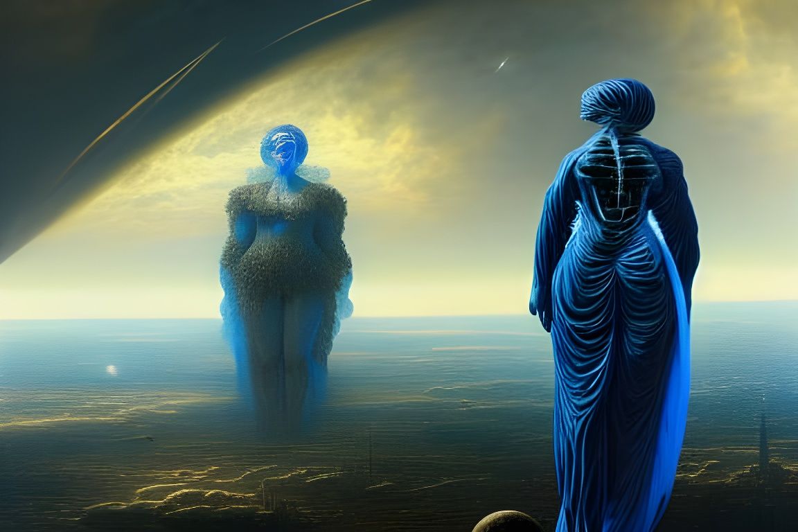 AI Transforms Earth in 2050: A Digital Painting