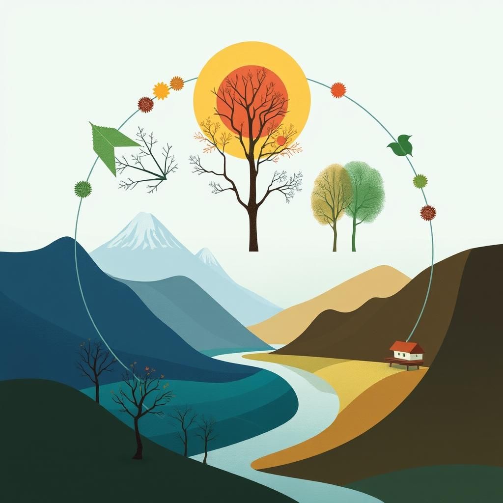 Abstract Cycle of Seasons