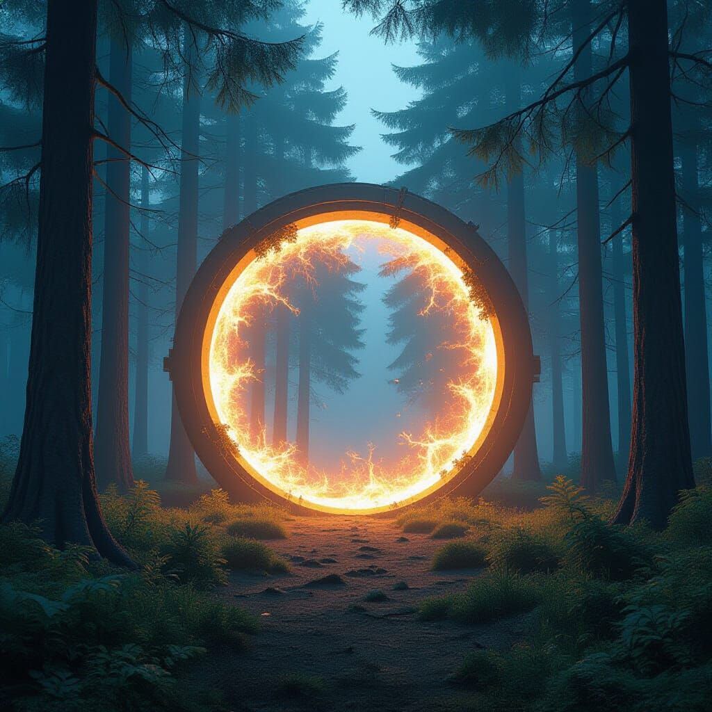 Cosmic Portal Opens in Dense Forest