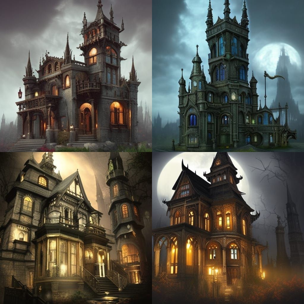 Mischievous gothic thief house