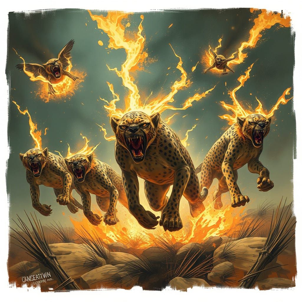Release the psychopathic cheetahs that throw blasts of energ...