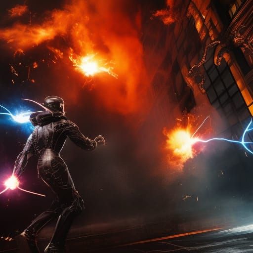 Epic Superhero Battle in Unreal Engine 5