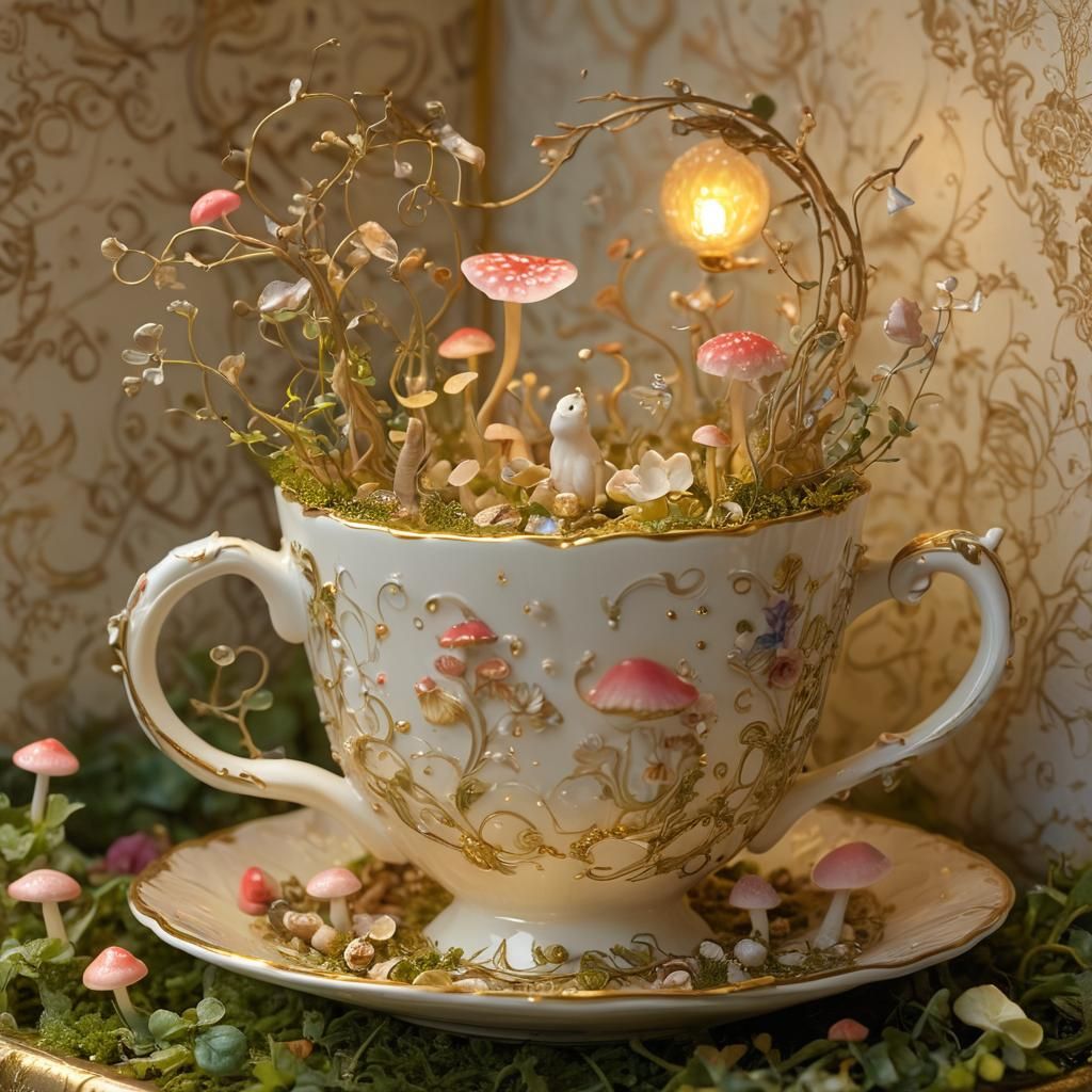Magic Teacup Garden: A Miniature Fantasy World