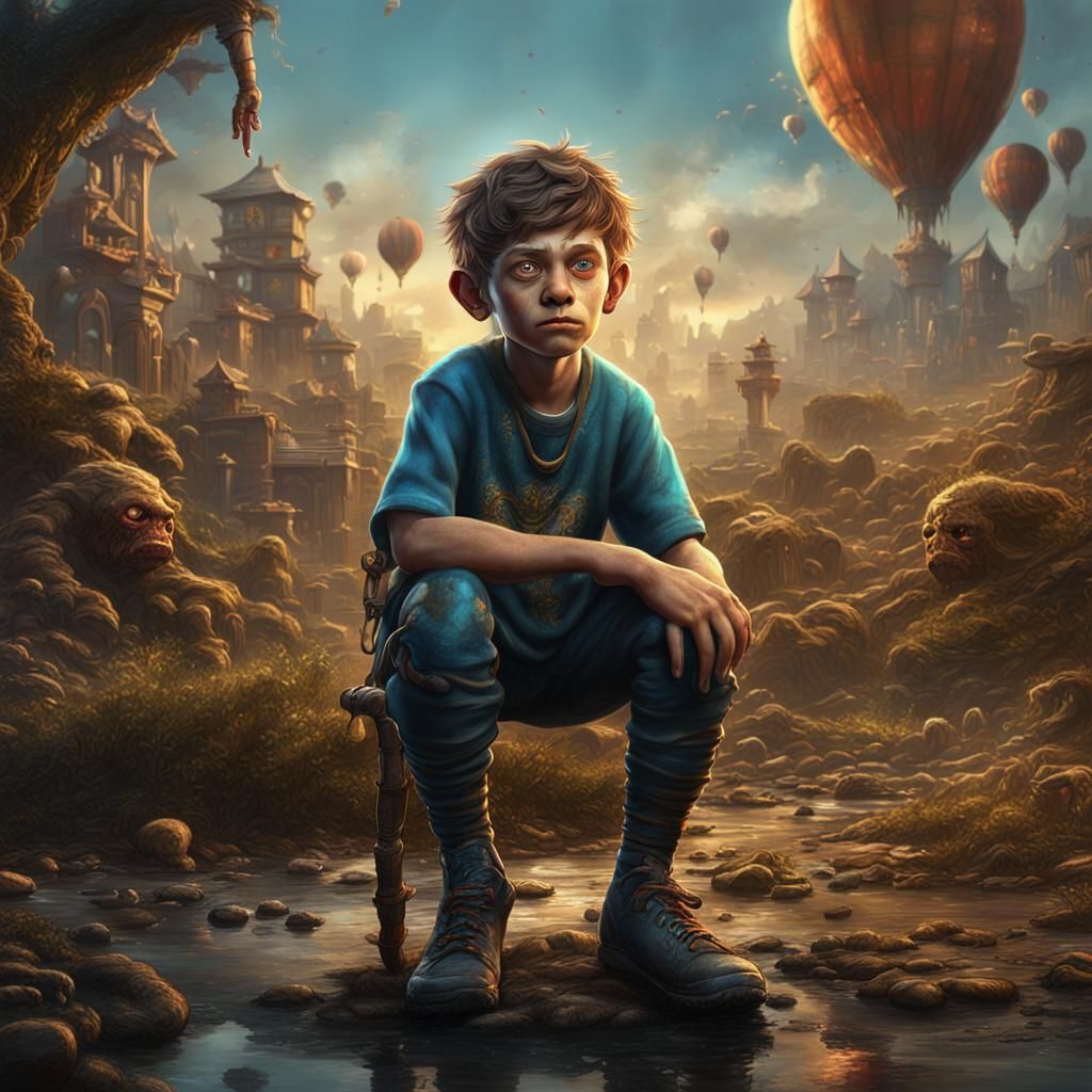 Ugly Boy's Accident: A Detailed Matte Painting