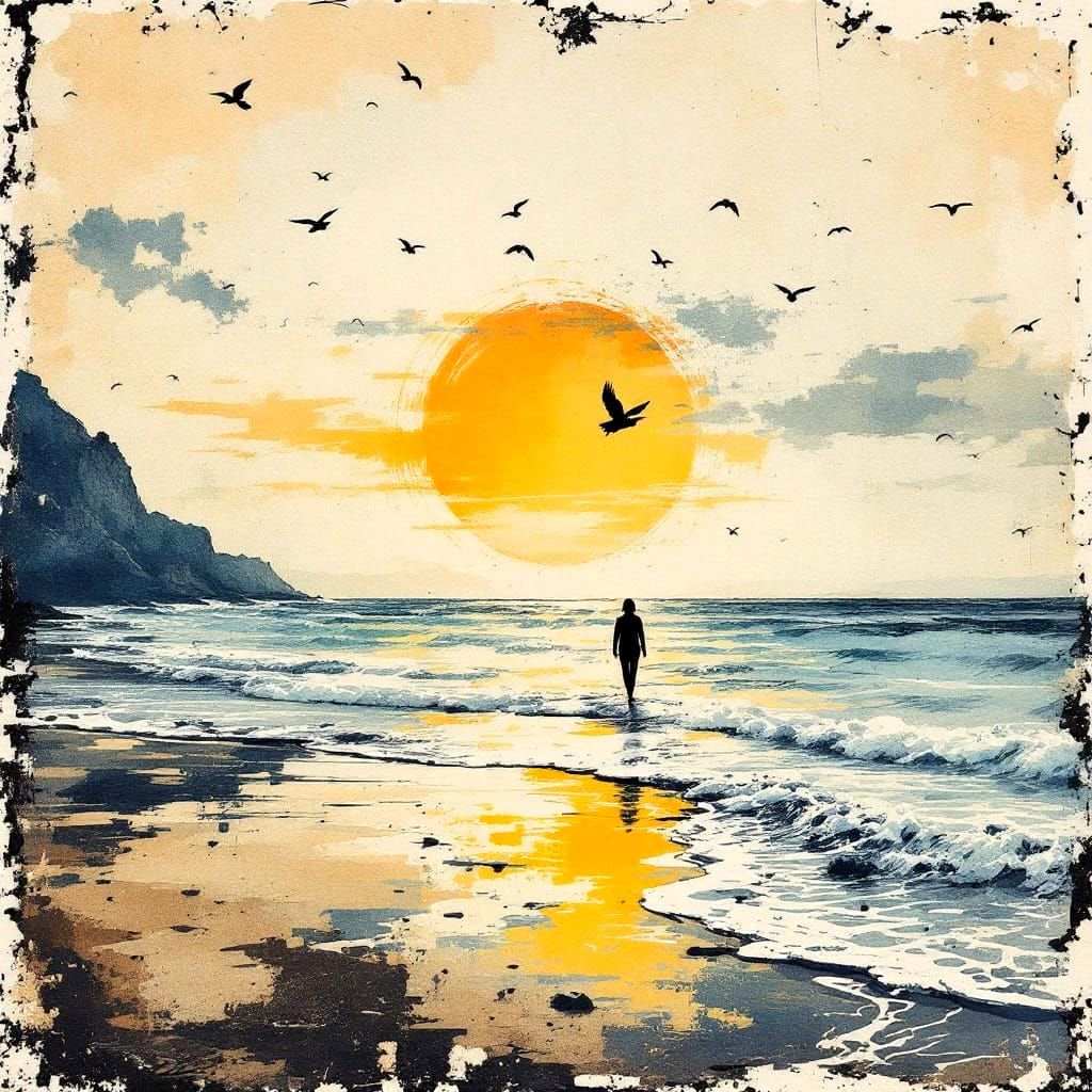 Gentle lulling of the sea,
Once again you beckon me - Shirley Fudge