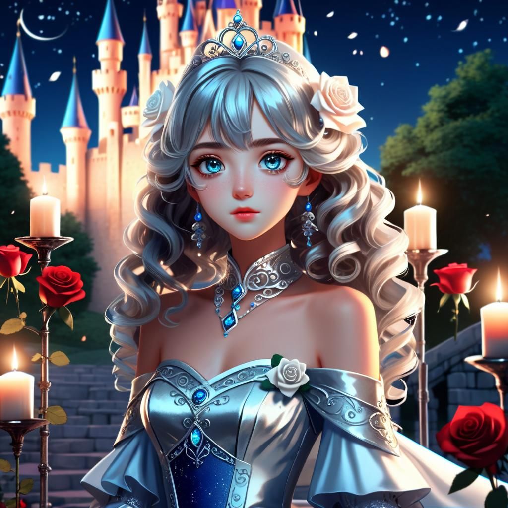 Beautiful evening outside the castle