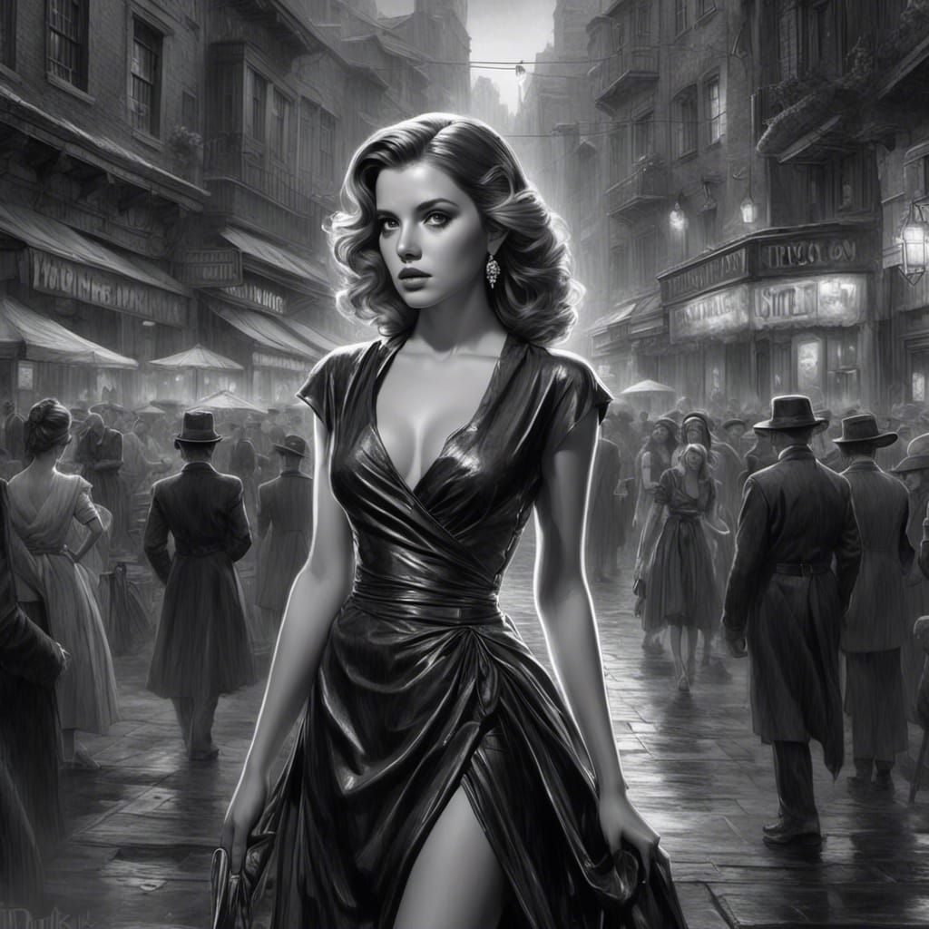 Anna Kendrick as Film Noir Bard in Dark City