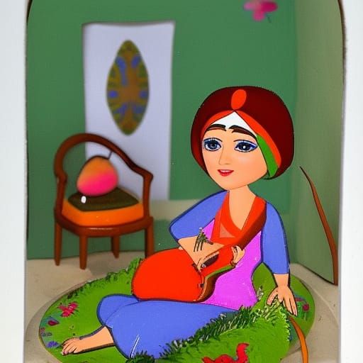 Nightingale Sings: Classical Persian Miniature Animation