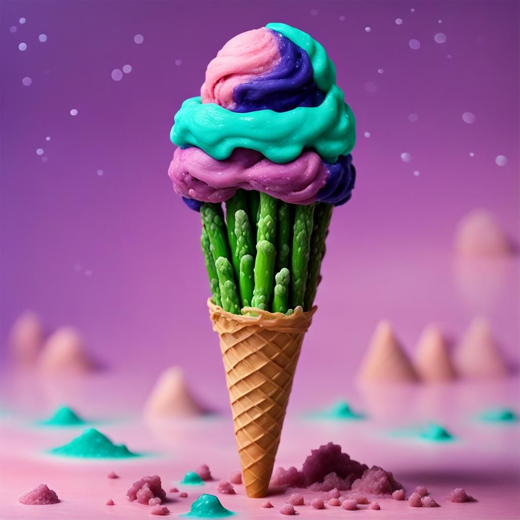 Humbug Portrait in Ice Cream Claymation Style