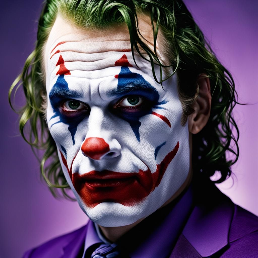 Joker Close-Up Portrait with Bokeh
