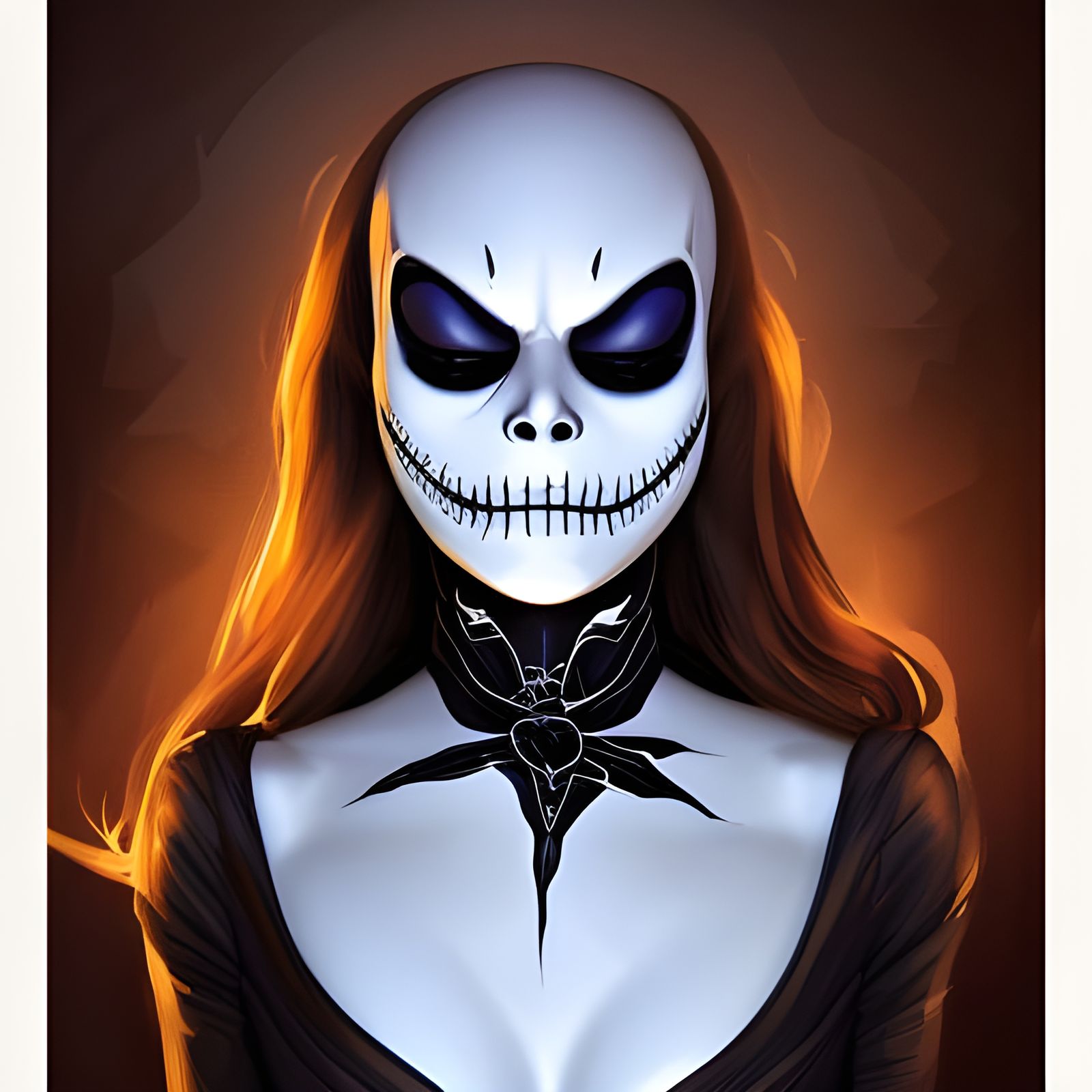 Jack Skellington Portrait in Hyperdetailed Style