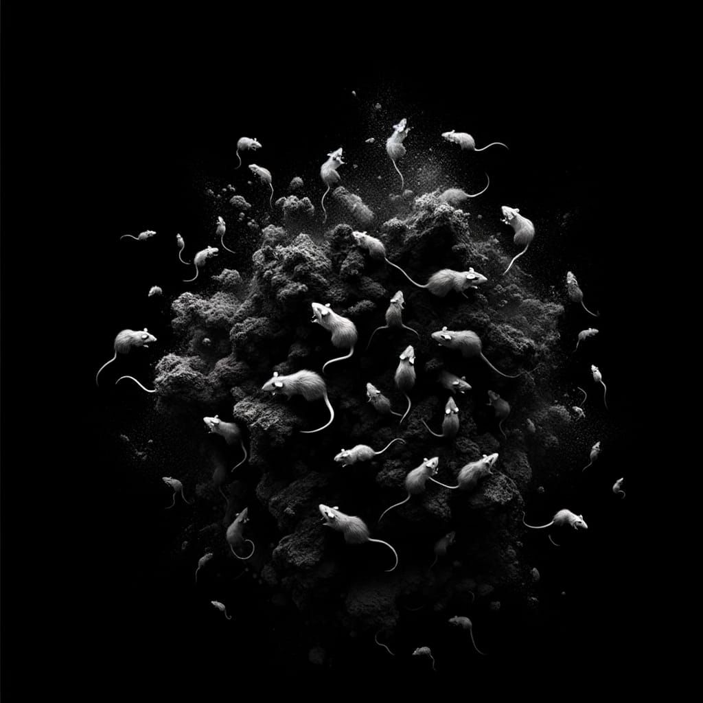 Mysterious Darkness Reveals a Swarm of Tiny Silhouettes