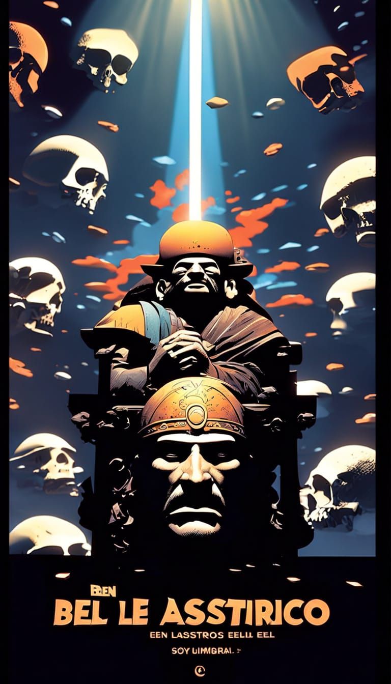 The Triadic God of Astarot in Vibrant Colors