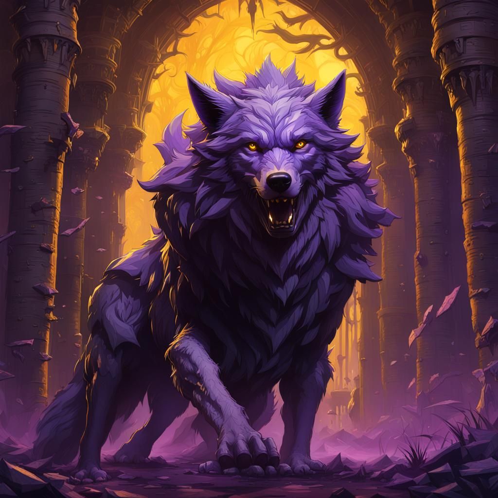 Wolves in Dark Fantasy Style