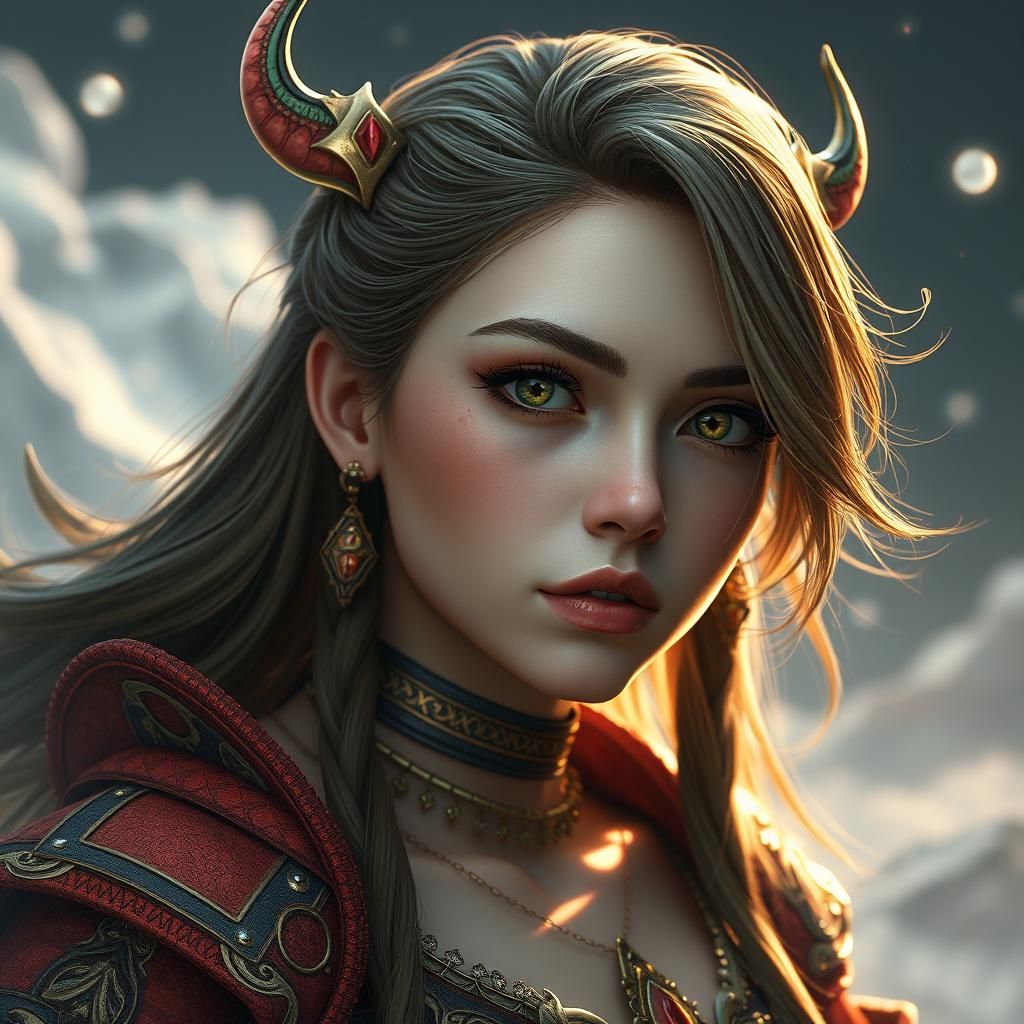 Beautiful Girl Designed with Industrial Intelligence