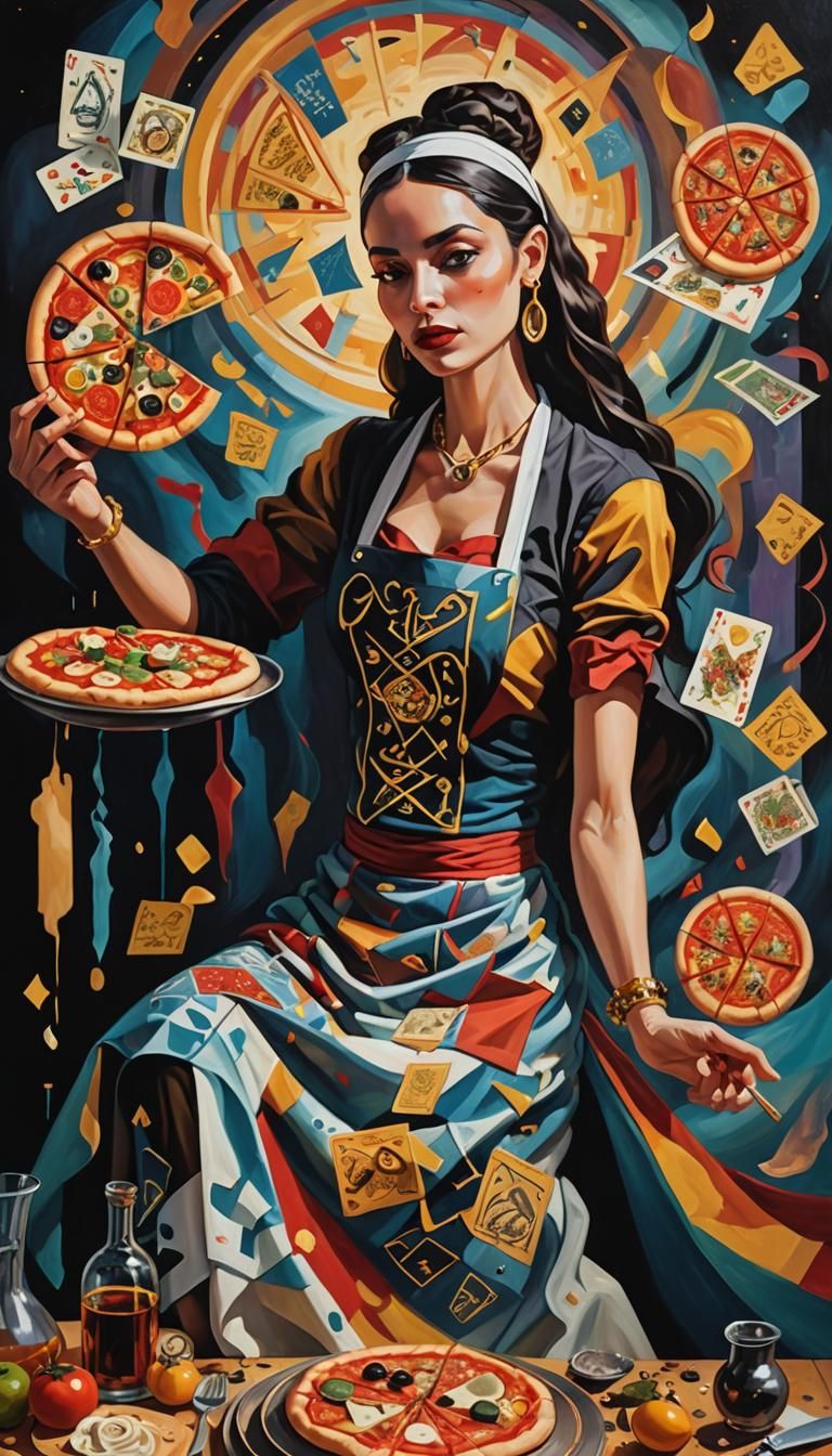 Death Chef's Surreal Pizza Recipe: Cubist Art