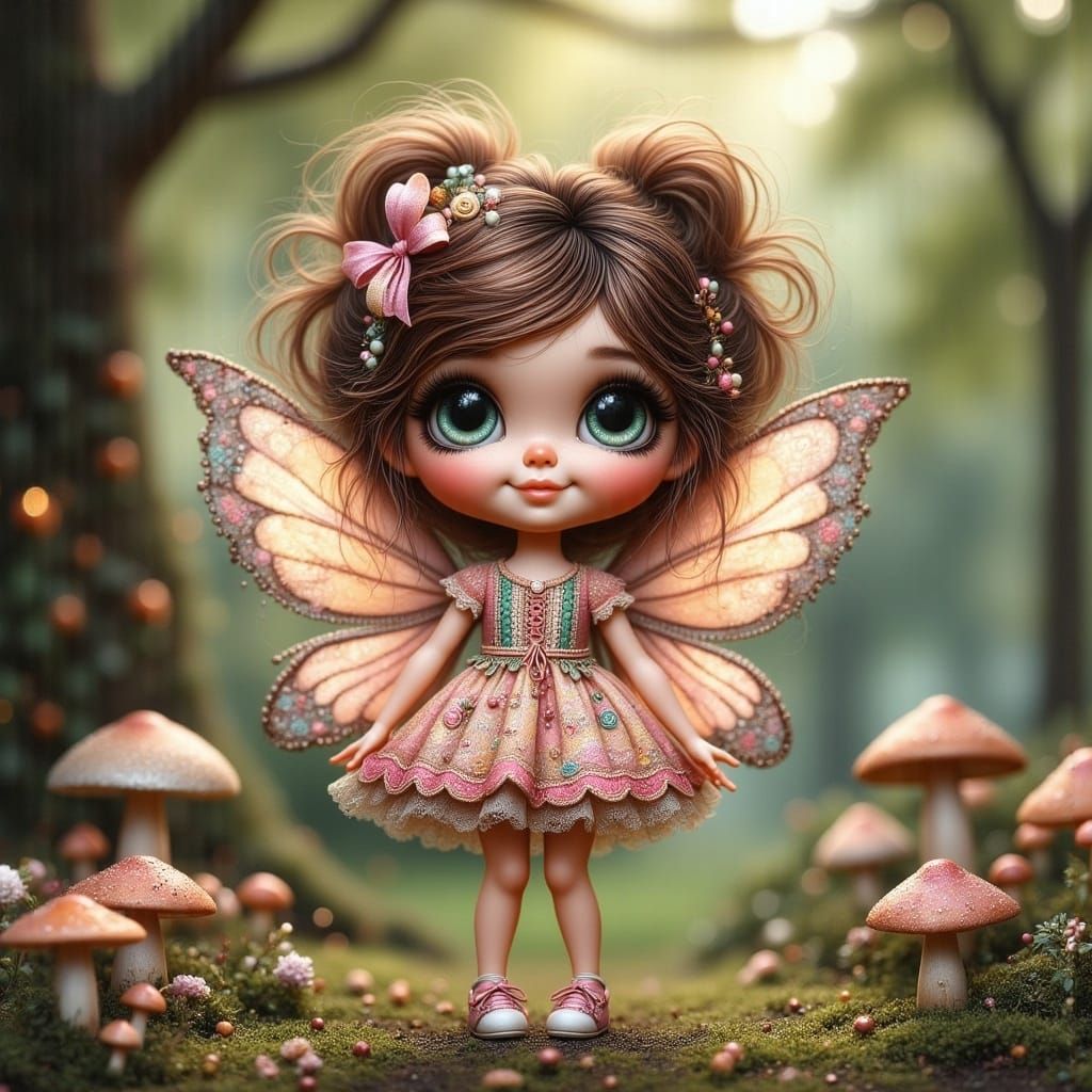 Interactive Barbie Fairy Doll with Fairylights