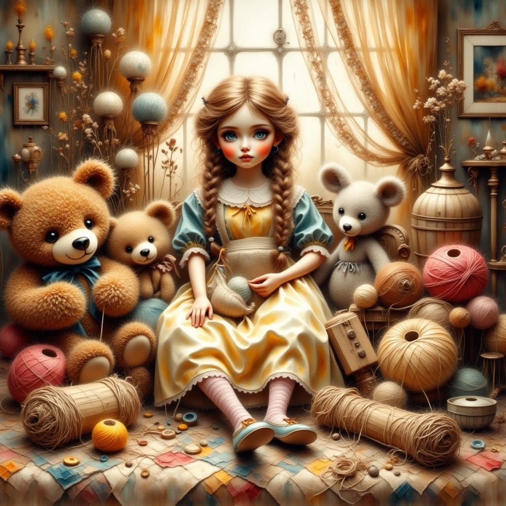 Vintage Whimsy in a Sunlit Bedroom