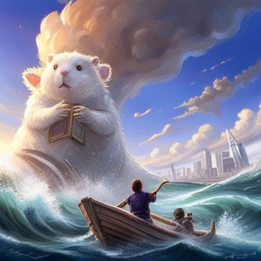 Giant Hamster Attacks Fishing Boat