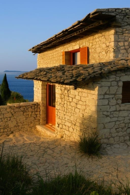 Underground Stone House on Dalmatian Coast