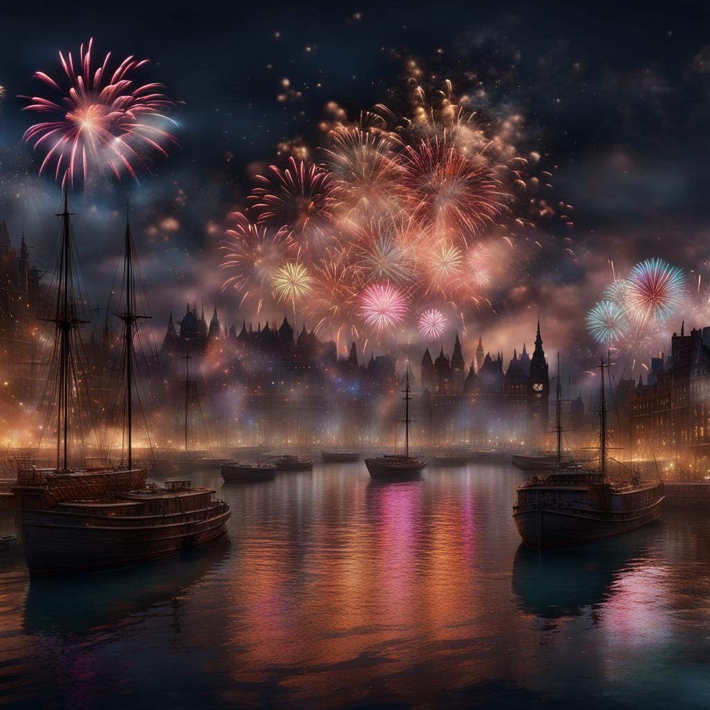 City New Year's Eve Fireworks Display