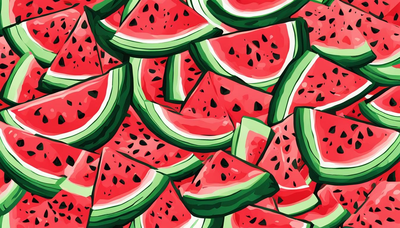 Fresh Watermelon Slice Still Life