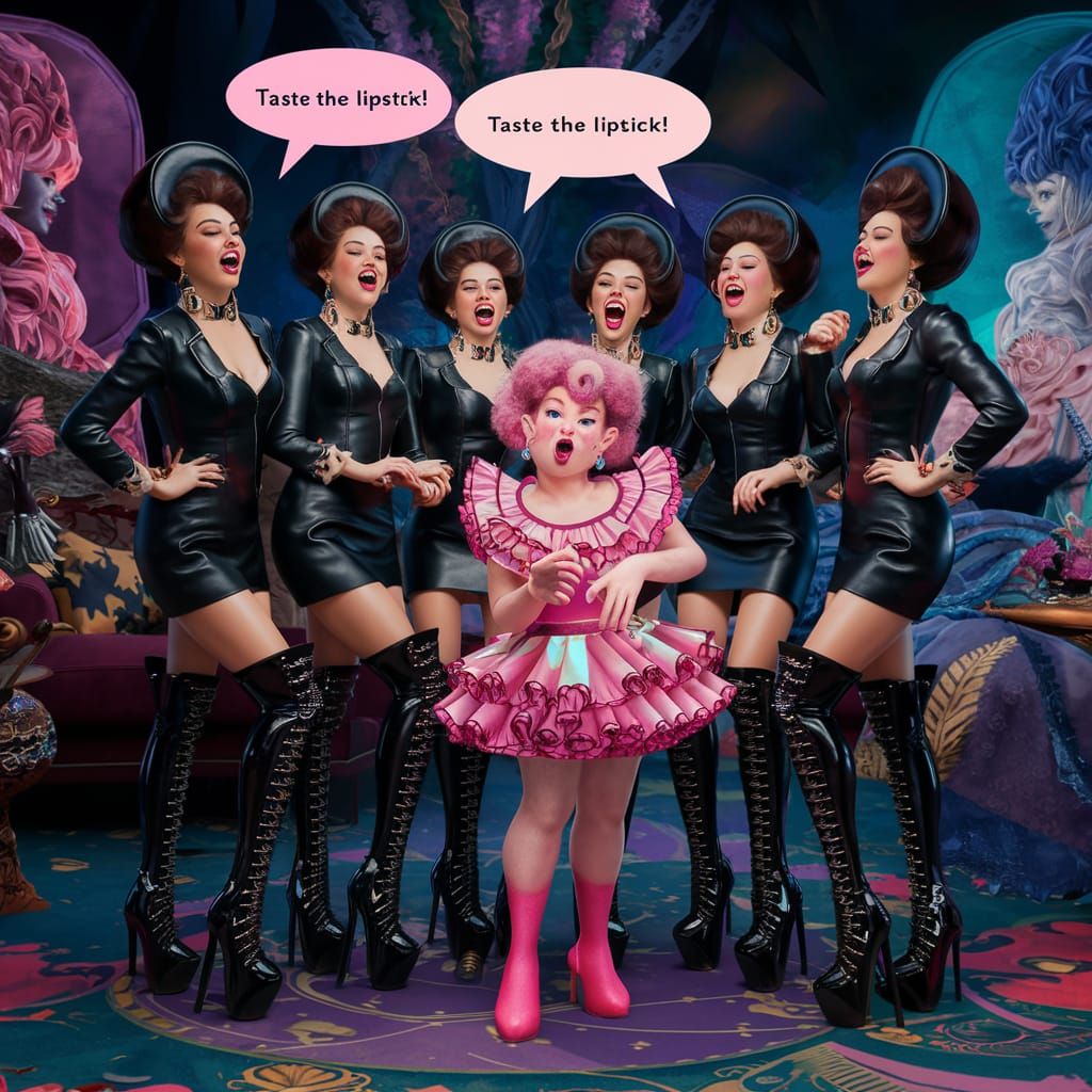 Leather-Clad Women in Mystical Landscape, Unreal Engine