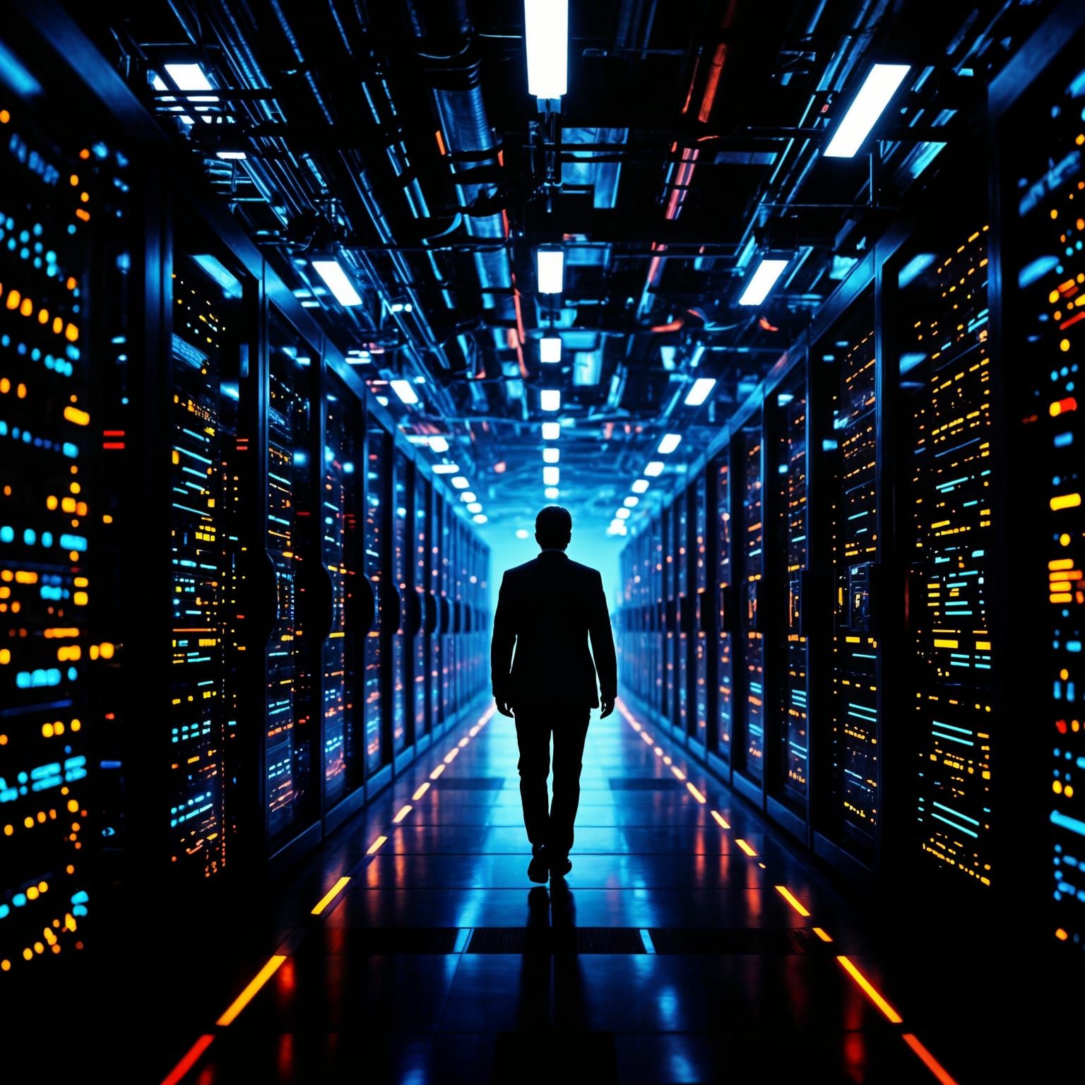 Data Center Business Illustration