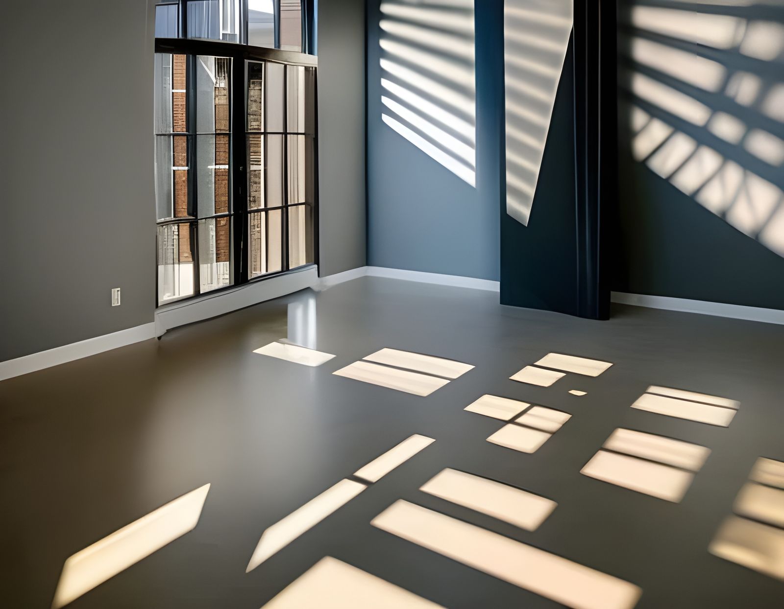 Bauhaus Shadows in Art Nouveau Style