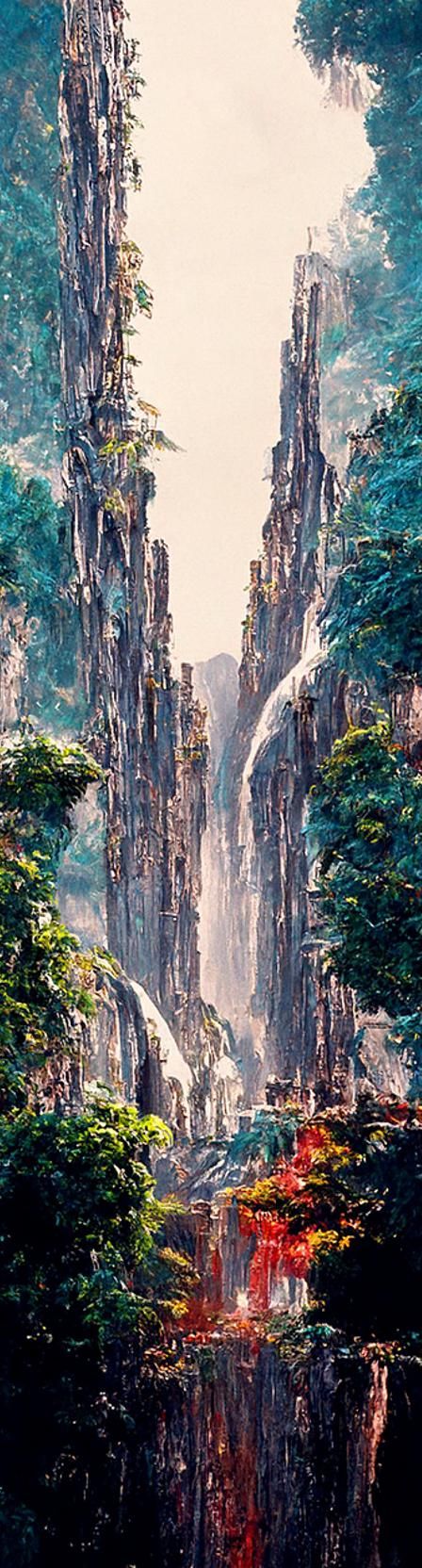 Majestic Floating Kingdom: Digital Matte Painting