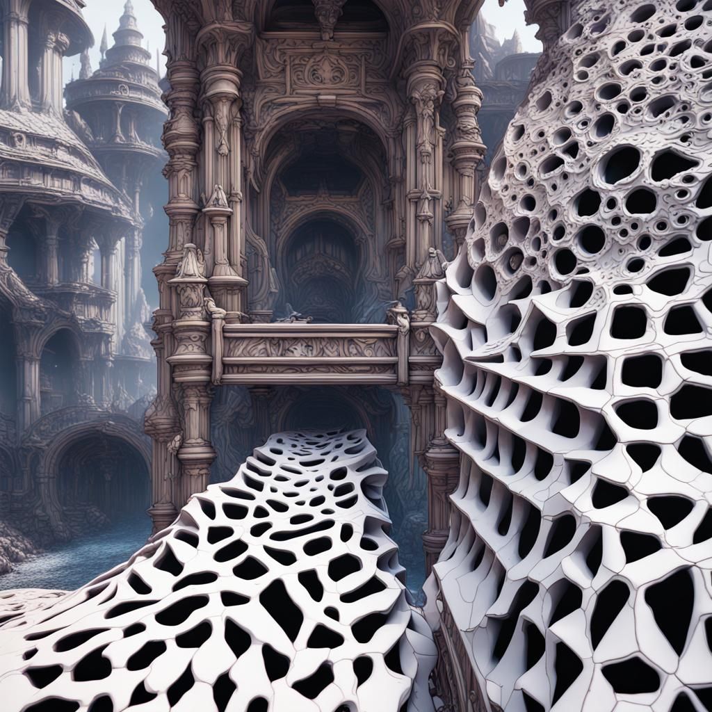 Fantastical Matte Painting with Intricate Details