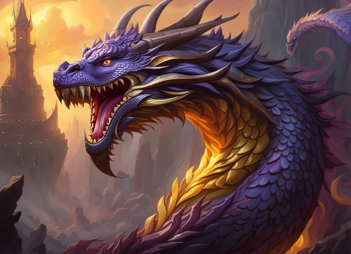 Giant Purple People Eater AKA Screaming Dragon!