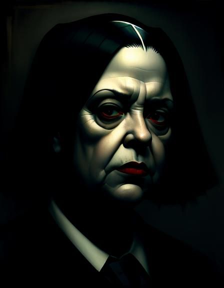 Gothic Art Brut Portrait of Nurse Ratched