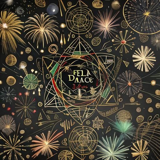 Spectacular Fireworks Display at Night