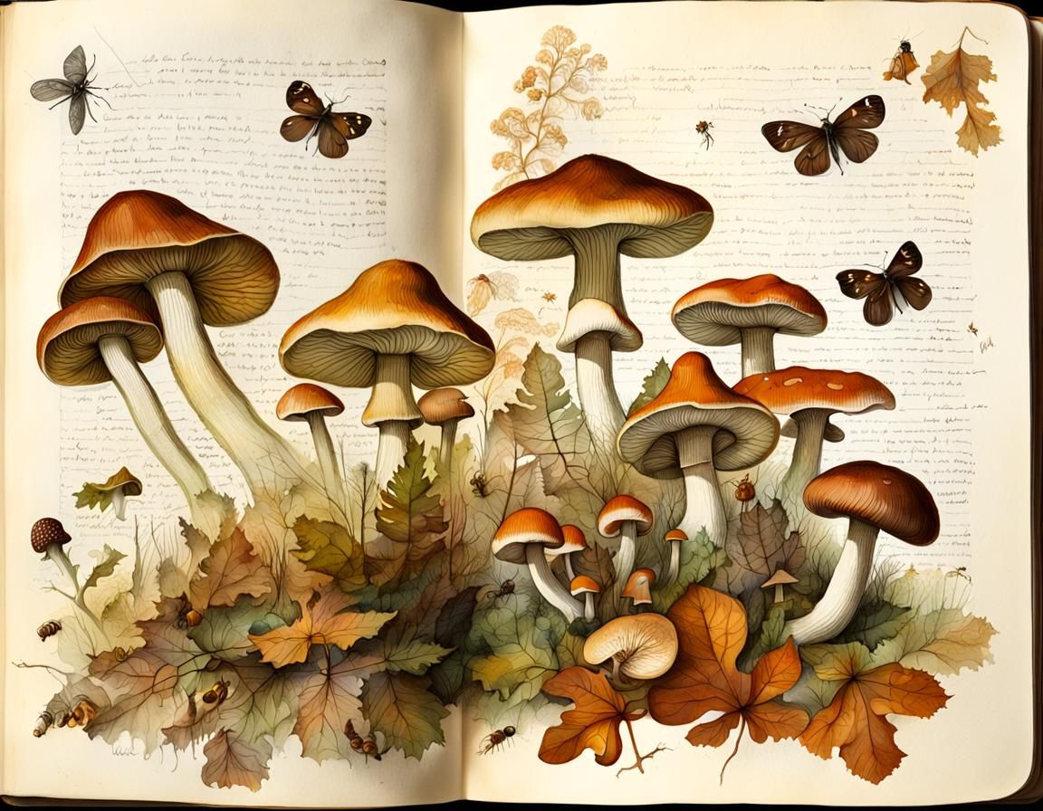 Edible woodland mushrooms